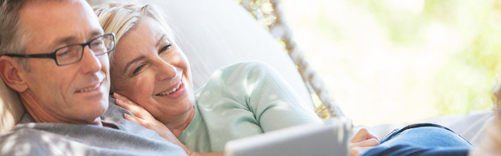 a married couple reviews their finances together